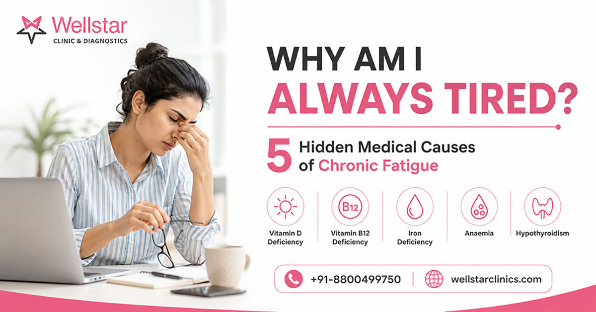Why am i always tired? 5 hidden medical causes of chronic fatigue | wellstar clinic gurgaon
